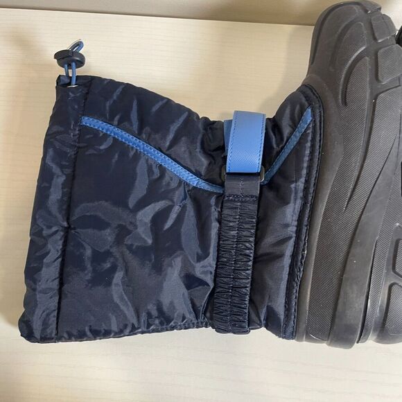 Sorel Flurry Winter Snow Boots Black/ Bright Blue Size US 6 No Lining Round Toe - Picture 6 of 12